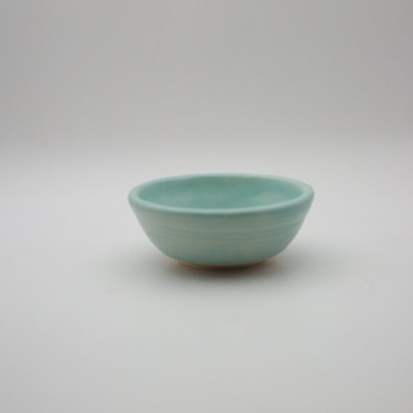 Handmade Ceramic Trinket Dish: Robin's Egg Blue: Artist Signed - Picture 1 of 9